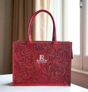 High Quality <b>Women</b>’s Premium Leather <b>Laptop</b> <b>Tote</b> Office Usage Waterproof Customizable Zipper Open At Best Price By Supplier - Product Image 2