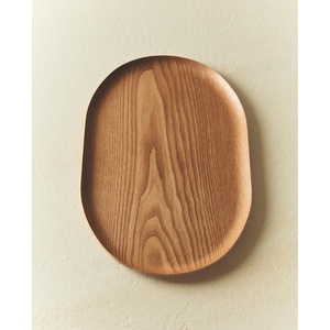 Desserd <b>plate</b> Oval Wooden Serving <b>Plate</b> Handmade Minimalist Design Solid Color Dishes & <b>Plates</b> Round wooden <b>plate</b> - Product Image 6