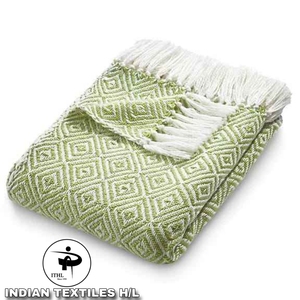 Plaid en coton de designer très vendu, motifs indiens décoratifs variés, literie pour l'hiver, usage domestique, provenance Inde par ITHL - Product Image 1