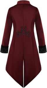 Disfraz de Halloween para Adultos, Frac Victoriano Medieval, Estilo Steampunk, Pirata, Príncipe, Gótico, Renacentista, Fantasía, Cosplay, OEM - Product Image 4