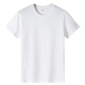 Men's Solid Color Short Sleeve <b>T</b>-<b>Shirt</b> 100% Cotton Jersey Casual Regular Fit Knitted Plain Dyed <b>Black</b> - Product Image 2
