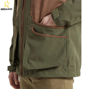 Chaqueta de Caza para Hombre con Bolsillos con Cremallera, Dobladillo y Puños Ajustables, 100% Impermeable, Resistente al Viento y Transpirable - Product Image 4