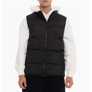 OEM personalizado de los hombres de invierno Puffer chaleco cálido transpirable cremallera impermeable al por mayor sin mangas ropa exterior chalecos chaqueta chaleco - Product Image 1