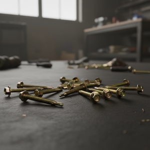 Vis autoperceuse à tête hexagonale en acier au carbone PDC classe 8, filetage standard, revêtement galvanisé au phosphate de zinc, mesure en pouces - Product Image 1