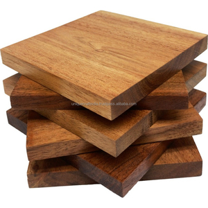 Ensemble de sous-verres en bambou en bois de manguier fabriqué à la main de manière unique - Product Image 2