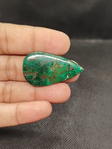 Piedra preciosa de crisocola malaquita 100% natural de alta calidad, cabujón verde, piedra suelta para la fabricación de joyería. - Product Image 5