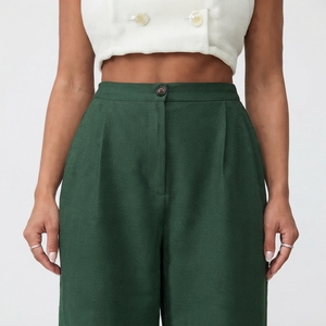 New Regular Women's Breathable Lightweight Relaxed Fit Everyday Trousers Fit Women's High Waist Straight Leg Casual - Product Image 4