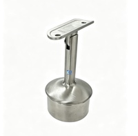Support de fixation réglable en acier inoxydable pour panneau de verre, pour main courante d'escalier et fixation de tube rond