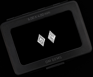 6.0 X 4.0 MM, Par de diamantes cultivados en laboratorio, corte en forma de cometa, diamante en forma de rombo, diamante blanco, diamante creado en laboratorio para la fabricación de joyas - Product Image 5