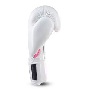 Gants de boxe professionnels en cuir de vachette véritable bleu métallisé, pour adultes, entraînement, vente en gros, No Boxing No Life. - Product Image 4