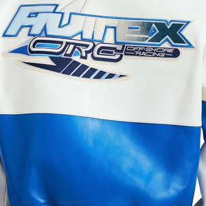 Blouson de course en cuir Off-Shore, Édition Luxe Elite Motorsport, Fabrication en grande série, Conception en cuir français, Vente en gros - Product Image 6