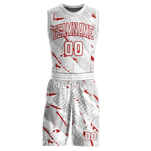 Ensemble Maillot et Short de Basketball Personnalisé 2026 de Haute Qualité, Respirant, Séchage Rapide, Col en V, Logo Personnalisé, Couleur Unie - Product Image 3