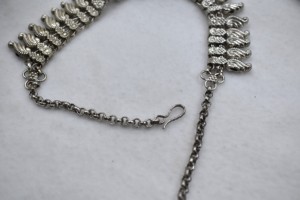 <b>Silver</b> Plated Brass Adjustable <b>Choker</b> Necklace With Chain Hook Women Fashion Jewelry for Wholesale Bulk - Product Image 2