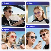 Nouvelles Lunettes Intelligentes Tendance UV400 pour Randonnée et Pêche avec Traduction Sans Fil IA W250712