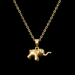 High Demand Luxury Silver Plated <b>Elephant</b> Pendant Necklace With Zircon Stone Cute Animal Charm Unisex Fashion Jewelry <b>Gift</b> - Product Image 4