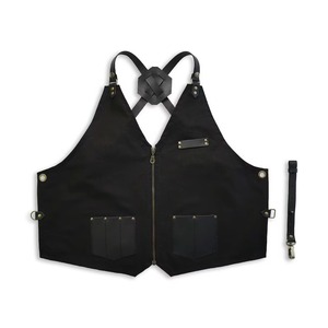 Tablier de barman classique de luxe en toile durable, impression de logo personnalisé, broderie, fermeture à la taille réglable, résistant à l'eau, léger - Product Image 2