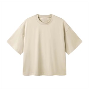 เสื้อยืดแขนสั้นผู้ชายไซส์ใหญ่ สีเทา คอโอ ทรงลำลอง ผ้าถัก - Product Image 5
