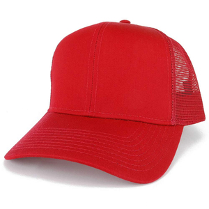 <b>Navy</b> Blue Mesh Trucker Cap 6-Panel Adjustable Unisex Casual <b>Hat</b> Spring Summer Breathable Solid Color Baseball Cap - Product Image 5