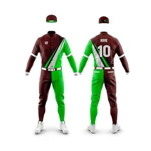 Uniformes de béisbol ligeros transpirables profesionales de buena calidad, conjunto completo sublimado de poliéster 100% hecho a medida - Product Image 1