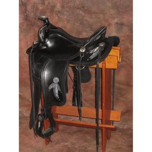 Selle d'équitation anglaise en cuir de buffle véritable, personnalisable, style européen et australien, avec logo - Product Image 1