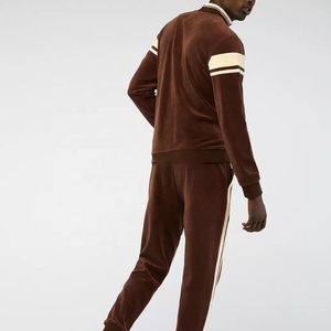 Men's Premium <b>Velour</b> Tracksuit Set Full Zip Sportswear Casual Athletic Two-Piece Outfit Custom Logo Available - Product Image 2