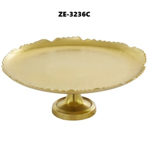 Handcrafted Designer Aluminium Eco-Friendly Oven <b>Safe</b> Cake Display Stand Artistic Base Home Decor Zahid Exports Big Wholesaler - Product Image 5