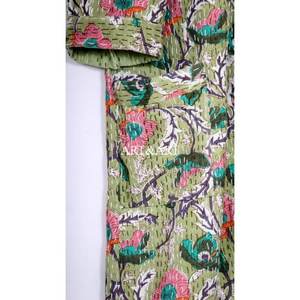 Robe Kimono Traditionnelle Indienne Vintage Kantha Faite à la Main pour Femme, 100% Coton, Motif Floral, Respirante, Idéale pour la Maison - Product Image 2