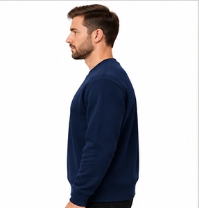 Sudadera de Cuello Redondo para Hombre, Color Azul Marino, con Estampado de Brújula de Montaña, Corte Regular, Estilo Casual para Otoño, Marca Index Apparel - Product Image 4
