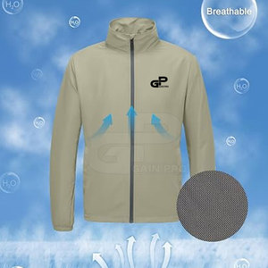 เสื้อกอล์ฟกันลมสำหรับผู้ชาย OEM ODM รับทำโลโก้ กันน้ำ กันลม น้ำหนักเบา แบรนด์ส่วนตัว ปักลายแบบซับลิเมชั่น - Product Image 5