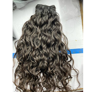 Alta calidad 100% Virgen Natural donante único Remy crudo sin procesar Temple Hair Machine Weft Bundles Smooth Silky Indian Human - Product Image 5