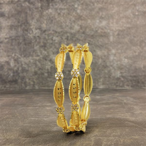 Pulseras de Oro Micronizado de 14K, 18K y 24K al por Mayor con Piedras de Circonita, Joyería de Diseño Tradicional con Piedras de Circonita, Pulseras con Forma de Piedra de Circonita - Product Image 3