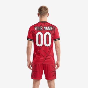 ชุดฟุตบอลผู้ชายแบบสั่งทำพิเศษ ผ้าโพลีเอสเตอร์พิมพ์ลายแบบ Sublimation ชุดแข่งขันฟุตบอล ขายส่ง ชุดฟุตบอลผู้ชาย - Product Image 6