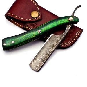 มีดพกทำมือคุณภาพสูงจากเหล็กดามัสกัส พร้อมปลอกหนัง ของขวัญสุดเพอร์เฟกต์สำหรับการตั้งแคมป์ ของขวัญสำหรับคุณพ่อ รองรับ OEM และ ODM - Product Image 3
