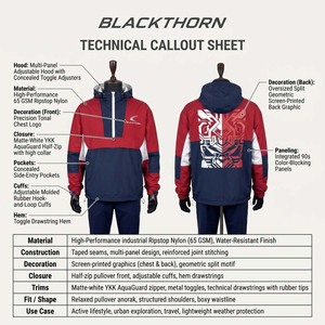 Chaqueta Anorak Cortavientos Transpirable para Hombre, con Logotipo Personalizado, Impermeable, Ligera, con Cremallera Completa, Sudadera con Capucha Estampada para Exteriores - Product Image 5