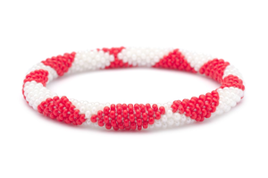 Pulsera de Cuentas de Vidrio Multicolor Arcoíris, Pulsera de Cuentas de Colores Variados, Brazalete de Cuentas de Primera Calidad Hecho a Mano en India - Product Image 5