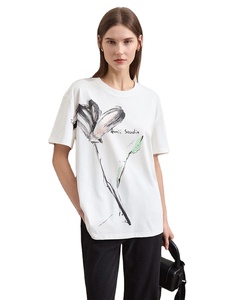 Camisetas de verano para mujer, camisetas de manga corta para mujer, cuello redondo, Color sólido, ropa de moda para mujer, camiseta informal con cuello simulado, camiseta suave de gran tamaño - Product Image 2