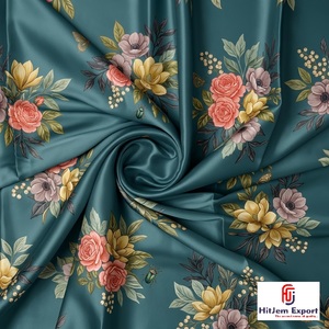 Tissu satiné japonais imprimé de qualité supérieure, fabricant sur mesure OEM ODM, vêtements, textiles de mariage et de maison, vente en gros, usine d'exportation - Product Image 2
