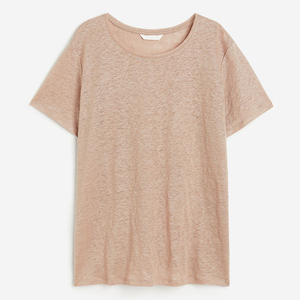 Camiseta de verano de manga corta 100% algodón con logo personalizado impreso, camiseta lisa para mujer, camiseta informal de verano para mujer, más vendida. - Product Image 3