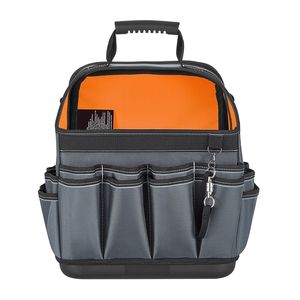 Pochette à outils ouverte de 13,2 pouces avec 39 compartiments, boîte à outils portable pour l'entretien électrique, organisateur, sac de rangement en plastique rigide - Product Image 1