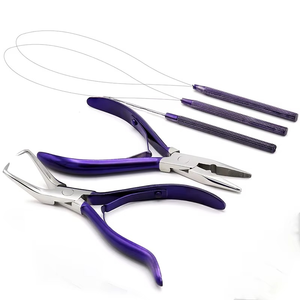 Wholesale Hair <b>Extension</b> Pliers Tools Stainless Steel Micro Ring <b>Bead</b> Purple Handle Keratin Removal Tools - Product Image 5