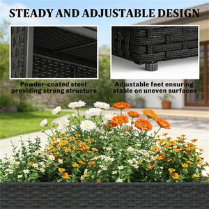 Jardinière surélevée et bac à fleurs élégant pour espaces extérieurs - Product Image 4