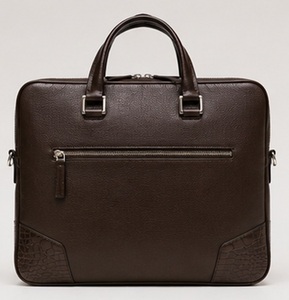 Sac à main pour ordinateur portable en cuir véritable pour homme, vintage, hiver, professionnel, sac messager, grande capacité, léger, luxe - Product Image 5