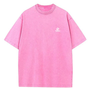 Camiseta de hombre con lavado ácido, de algodón, estilo vintage, cuello redondo, corte regular, estilo urbano, informal, a la moda - Product Image 1