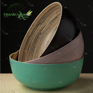 Cuencos de Bambú Tejido Artesanal de Vietnam, Desechables, Clásicos, Ecológicos, Color Personalizado, D20cm X H12cm, Thanh Nam Arts, para Ensaladas y Fideos - Product Image 5