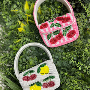 Bolso de Mano Ligero y Duradero con Cuentas de Colores para Mujer, de Alta Calidad, para Uso Diario y de Noche, Portátil - Product Image 1