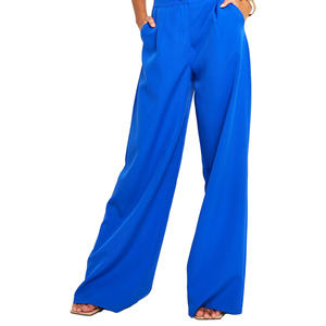 <span class=keywords><strong>Pantaloni</strong></span> da <span class=keywords><strong>Donna</strong></span> Personalizzati OEM con Logo, Tinta Unita, Casual, con <span class=keywords><strong>Bottoni</strong></span> <span class=keywords><strong>Laterali</strong></span>, Vita Elastica e Gamba Svasata in Pile - Product Image 5