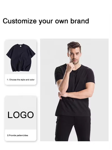 Customized Wholesale Retro Acid-washed Plain Dyed T-shirts <b>Extra</b>-<b>large</b> High-quality Thick 100% Cotton Streetwear High Deman - Product Image 3