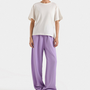 Wholesale Fly Humble SPORTSWEAR Mid <b>Waist</b> Women's Casual Cargo Pants Pocket Summer <b>Trousers</b> <b>Elastic</b> <b>Waist</b> OEM Service Available - Product Image 1