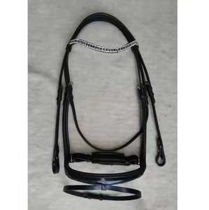 Bridon en cuir de qualité supérieure de type western, équipement équestre pour chevaux de course - Product Image 2