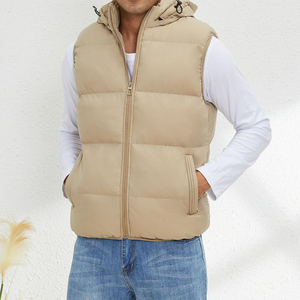Gilet matelassé sans manches pour homme, veste légère et chaude pour l'hiver, fournisseur de vêtements personnalisés - Product Image 3